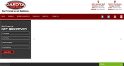 Desktop Screenshot of dakotatrucksales.com